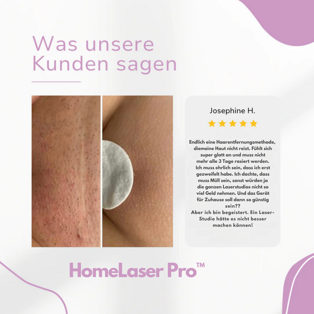 HomeLaser Pro™ – Schmerzfreie Haarentfernung für zuhause.