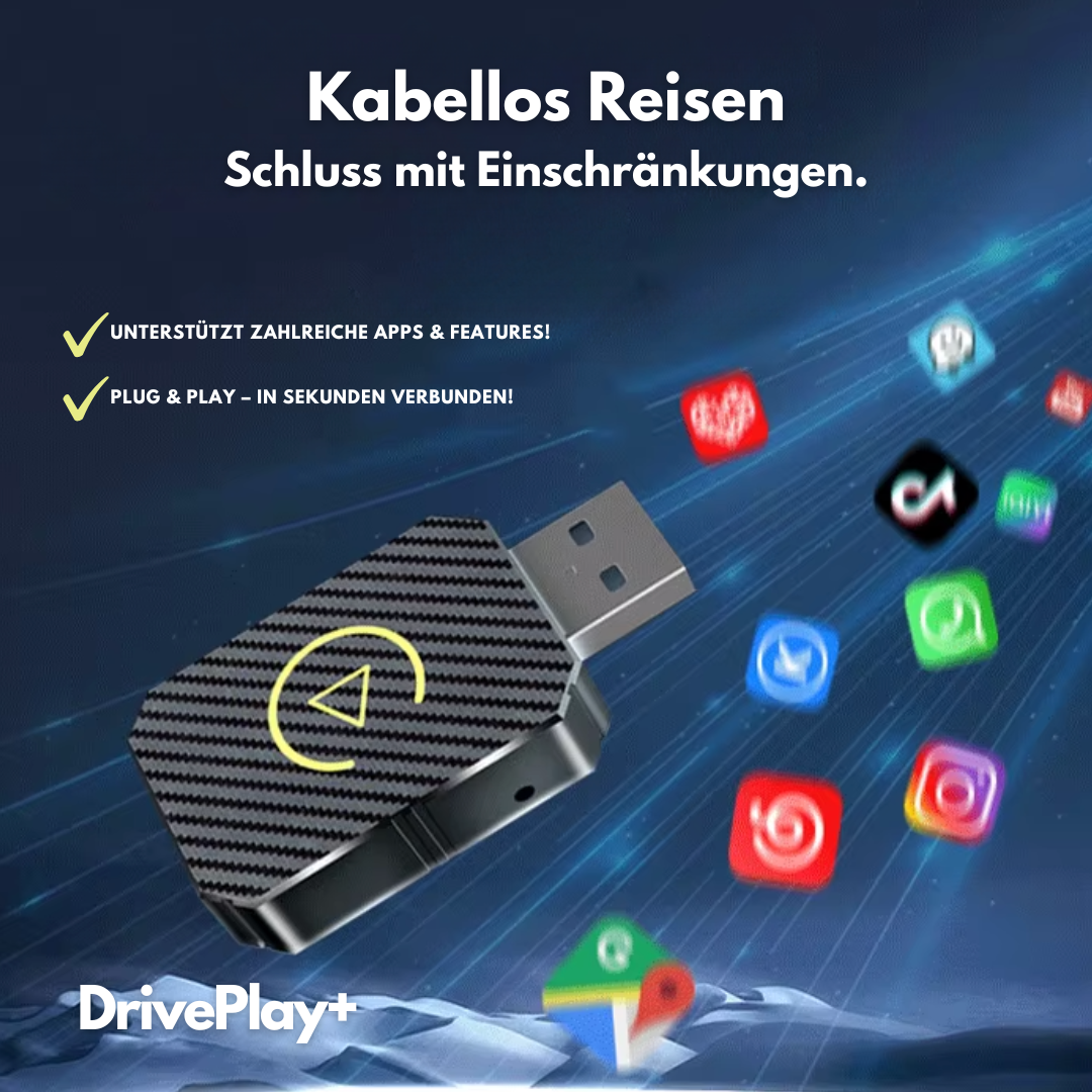 DrivePlay+ - Verabschiede dich von Kabeln!