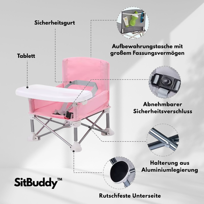 SitBuddy™ – Der Hochstuhl für unterwegs